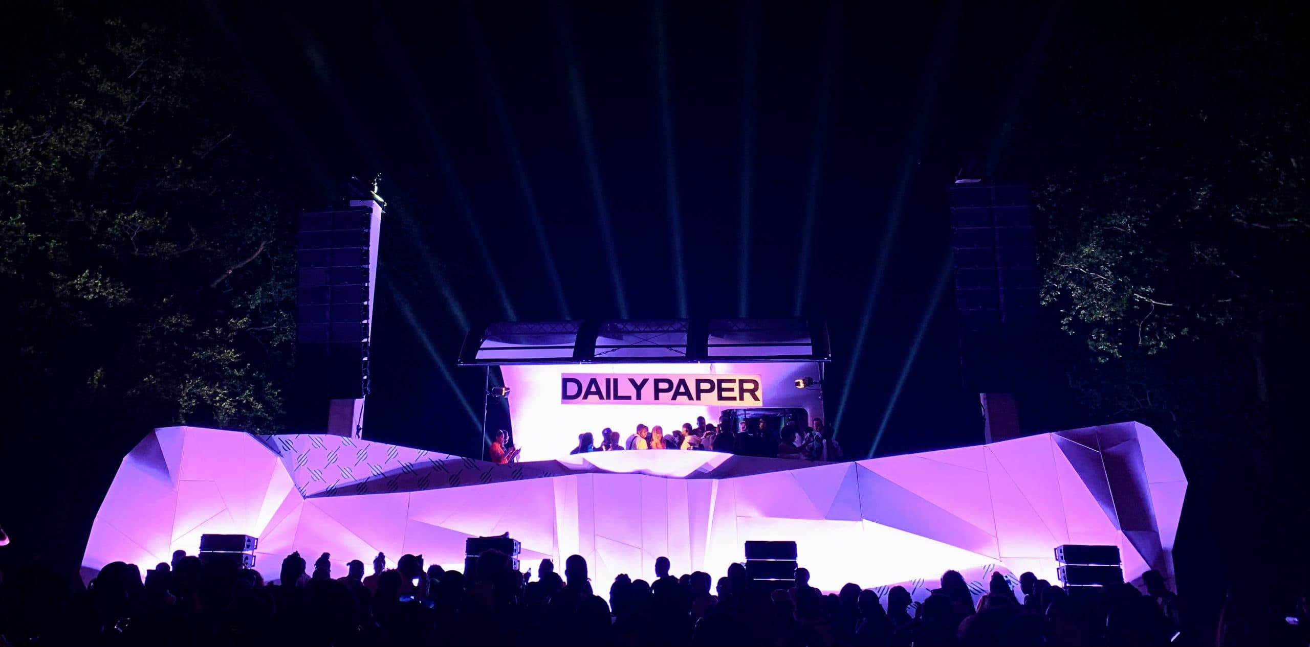 Daily Paper stage and crowd at 7Fest during the live show